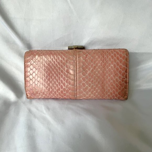 Dior Handbags - Christian Dior Authentic Pink Vintage Snakeskin Wallet